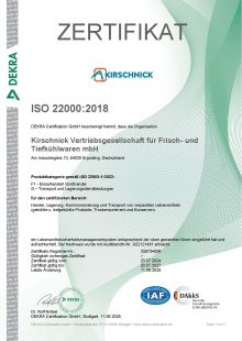 Zertifikat ISO 22000_2018 Kat. F1 + G_Umstellung_gültig bis 22.07.2027